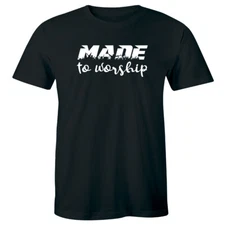 Made To Worship Men's T-Shirt Religious Christian Shirt Gift for Him