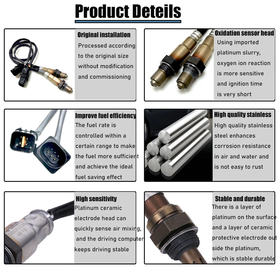 Set of 2 O2 Oxygen Sensor for 2011-2021 Hyundai Tucson Elantr 2014-2020 Kia  - Image 4 of 4