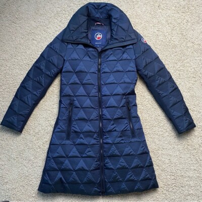 Fusalp Quilted Down Jacket Parka Navy Blue NWOT Ski Jacket Womens size 4