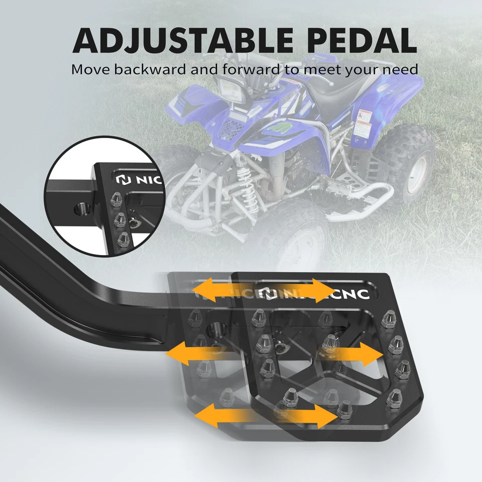 Palanca de pedal de freno trasero ajustable para Yamaha YFZ450X 2010-2011 YFZ450R 2009-2024 Foto 3 de 4