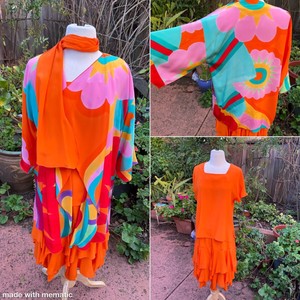 orange flapper dress