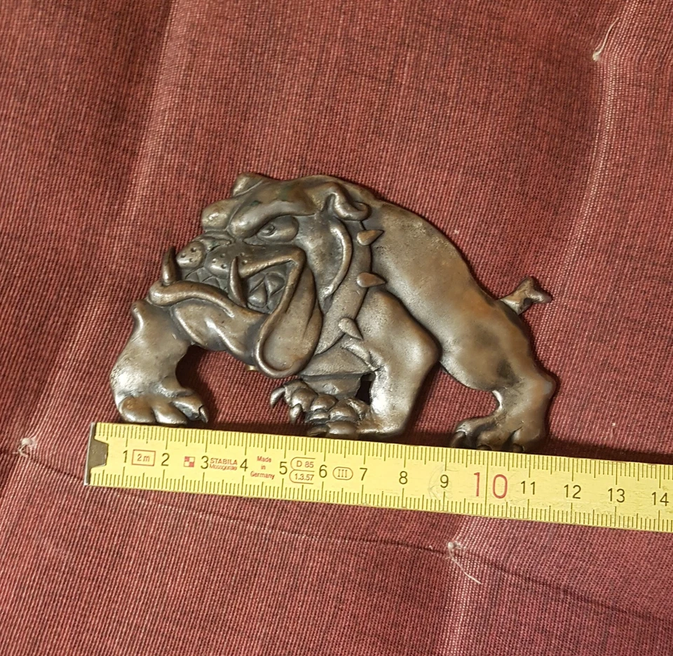Fibbia vintage 1990 Bulldog Buckle Co. Autentica Originale Numerata (Leggi note) - Imagen 4 de 4