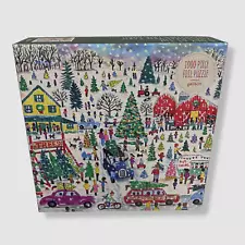 $20 Galison Michael Storrings Christmas Tree Farm 1000-Piece Foil Puzzle