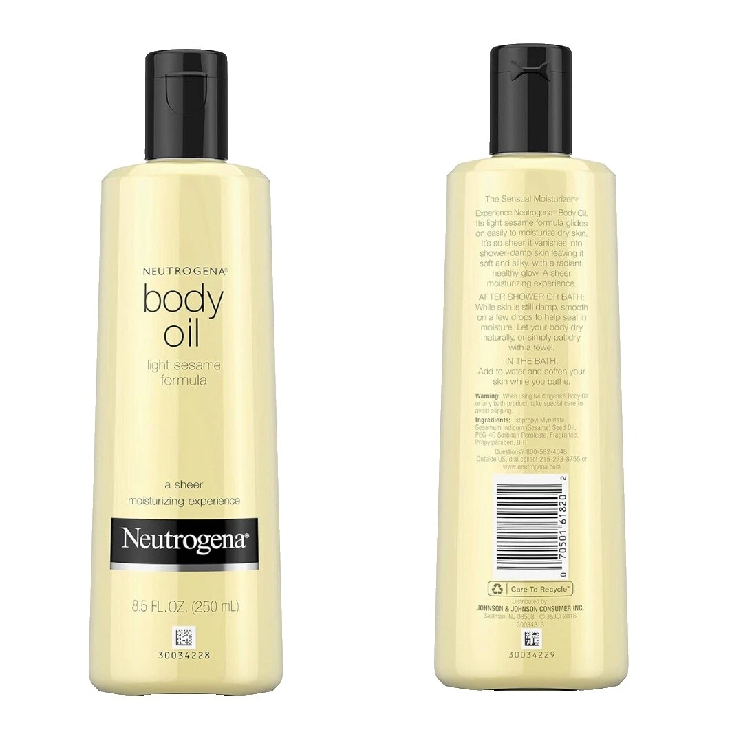Neutrogena Oil Full Body Skin Care Moisturizers