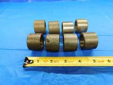 LOT OF 8 SPACERS / ARBOR BUSHING ? SIZE 1" I.D. & 1.385 O.D. 1.0 SLEEVE LATHE