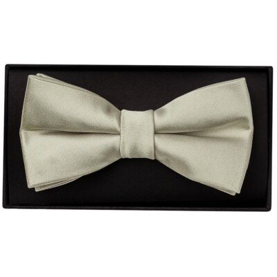 Einfache Dusty Sage Satin Herren Fliege Hochzeit Taufe formell Dickie Bow