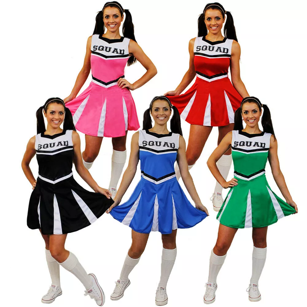 Cheerleader fancy dress adults cheap