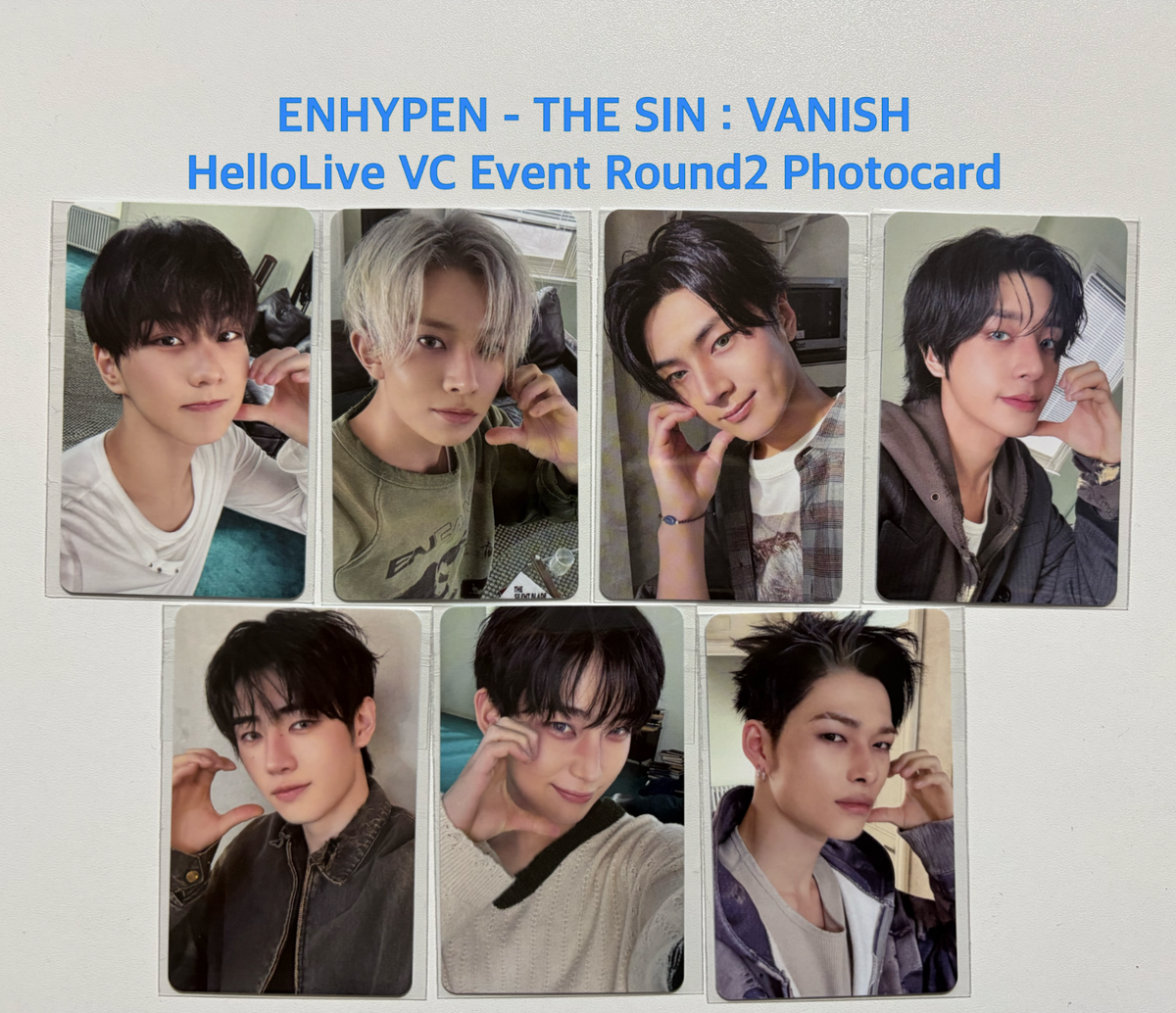 ENHYPEN VANISH hellolive トレカ コンプ ENHYPEN]THE SIN : VANISH HELLOLIVE VC EVENT Round2 PHOTOCARD, $8.00
