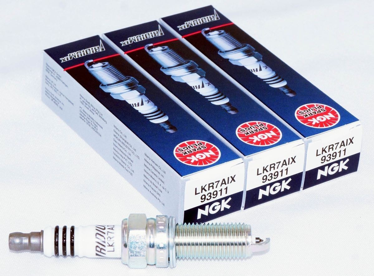 Spark Plug-Iridium IX NGK LKR7AIX 93911 Set of 3pcs