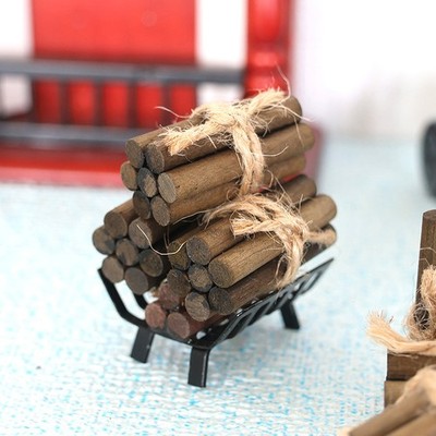 1 Bundle Of Firewood Rack For Furniture Garden Lawn Fireplace Dollhouse