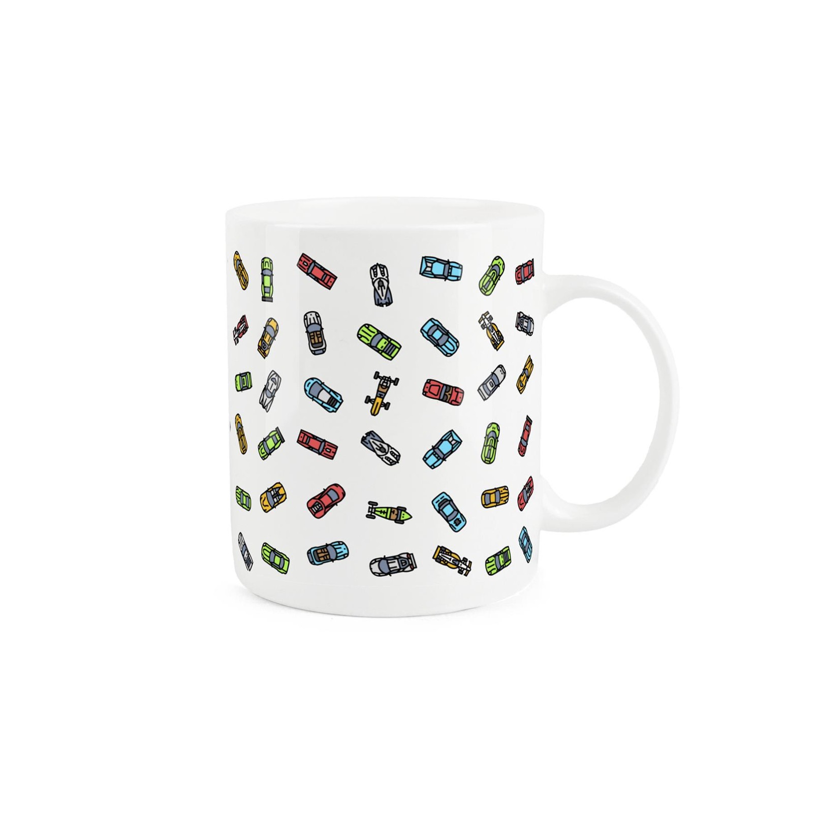 Race Car Mug - Car Themed Gift/Present - Tea/Coffee White Bone China Mug