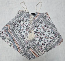 Rue 21 Women's Floral Tank Top With Tie String size XS