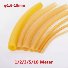 1/2/3/5/10M Natural Latex Rubber Tube High Elastic Band All Sizes ID 1.6mm-18mm
