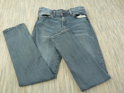 Levis Premium Denim Jeans Herren W32 L30 Blau Straight Leg Freizeit Big E