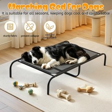 Elevated Dog Bed for Large Dog Portable Raised Dog Cot w/ Metal Frame XL