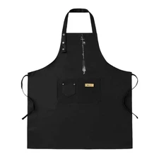 Stylish 2 Pack Adjustable Bib Apron with Musical Instrument Design & 2 Pockets -
