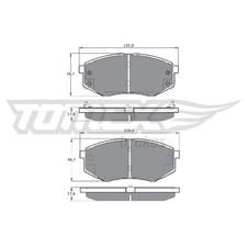 Satz Bremsbeläge Bremsklötze vorne für Hyundai IX20 JC IX35 LM Sonata 5 | 567