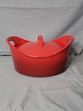 Rachael Ray 2.5 Quart Covered Casserole Baking Dish, Cherry Red W/Lid