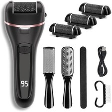 Callus Remover for Feet, Electric Foot Callus Remover Waterproof with 3 Rollers