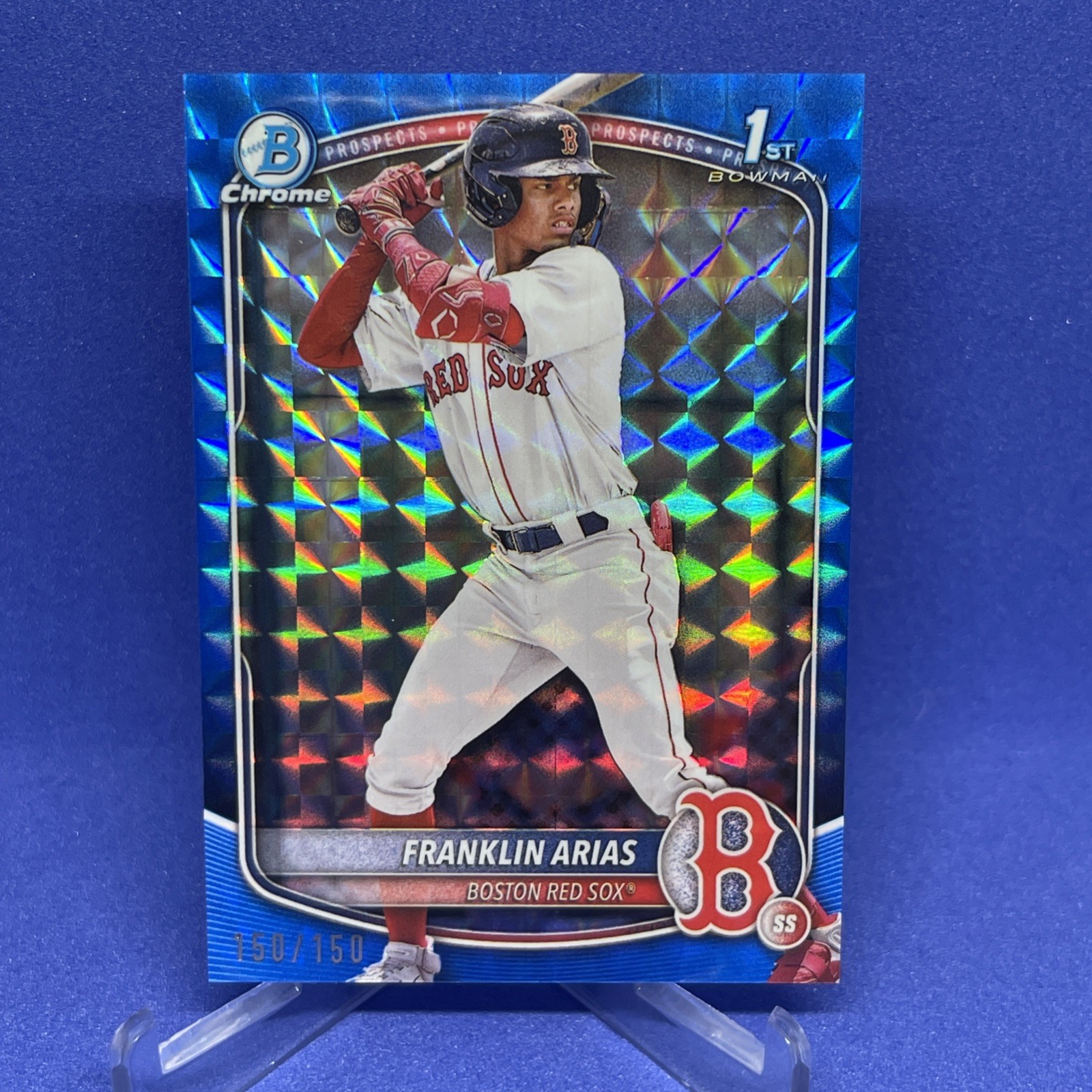 2025 Bowman Franklin Arias Blue Geometric 🔥 150/150 #BCP-67 1st Bowman