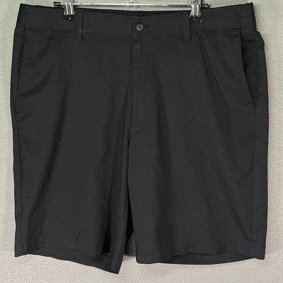 Greg Norman Golf Shorts Mens 34 Black Stretch Performance Flat Front