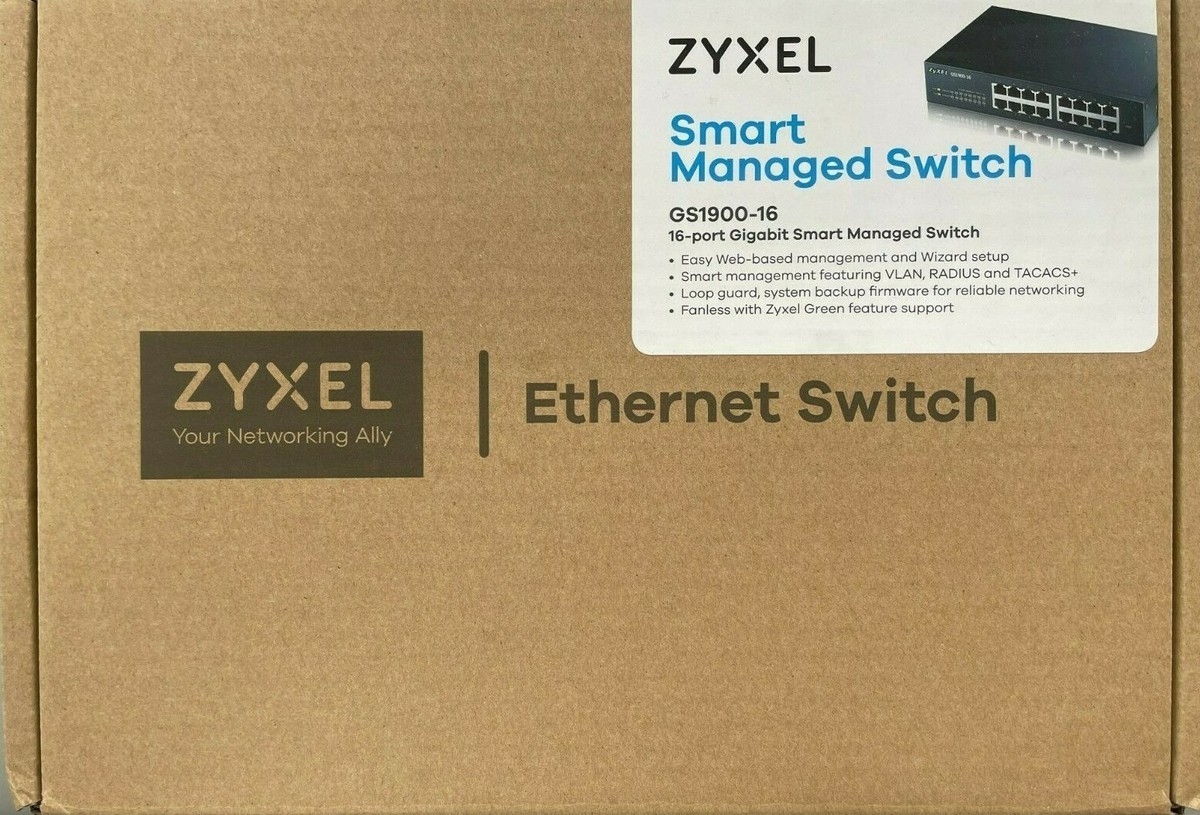 ZyXel GS1900 Series 16-Ports GbE Smart Managed Switch GS1900-16