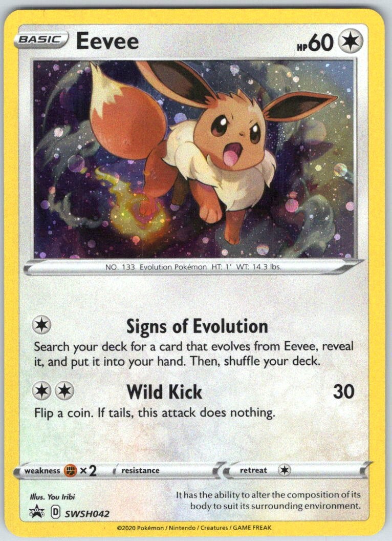 Eevee SWSH042 Promo SWSH Black Star Pokemon NM