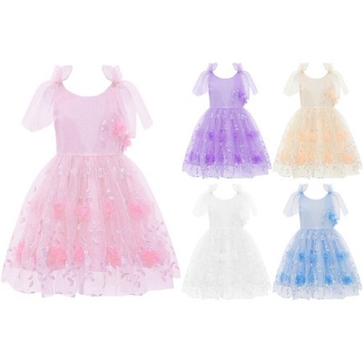 Kinder Mädchen Geburtstag Dress Up Tutu Tulle Kind Formales Kleid Hochzeit Baby