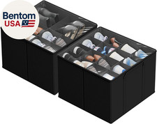 2 Pack Shoe Organizer for Closet, Fits up to 32 Pairs, Small Space Shoe Storage