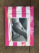 VICTORIA S SECRET LASTING LUXURIES PANTYHOSE MEDIUM PURE WHITE LINGERIE FOR LEGS