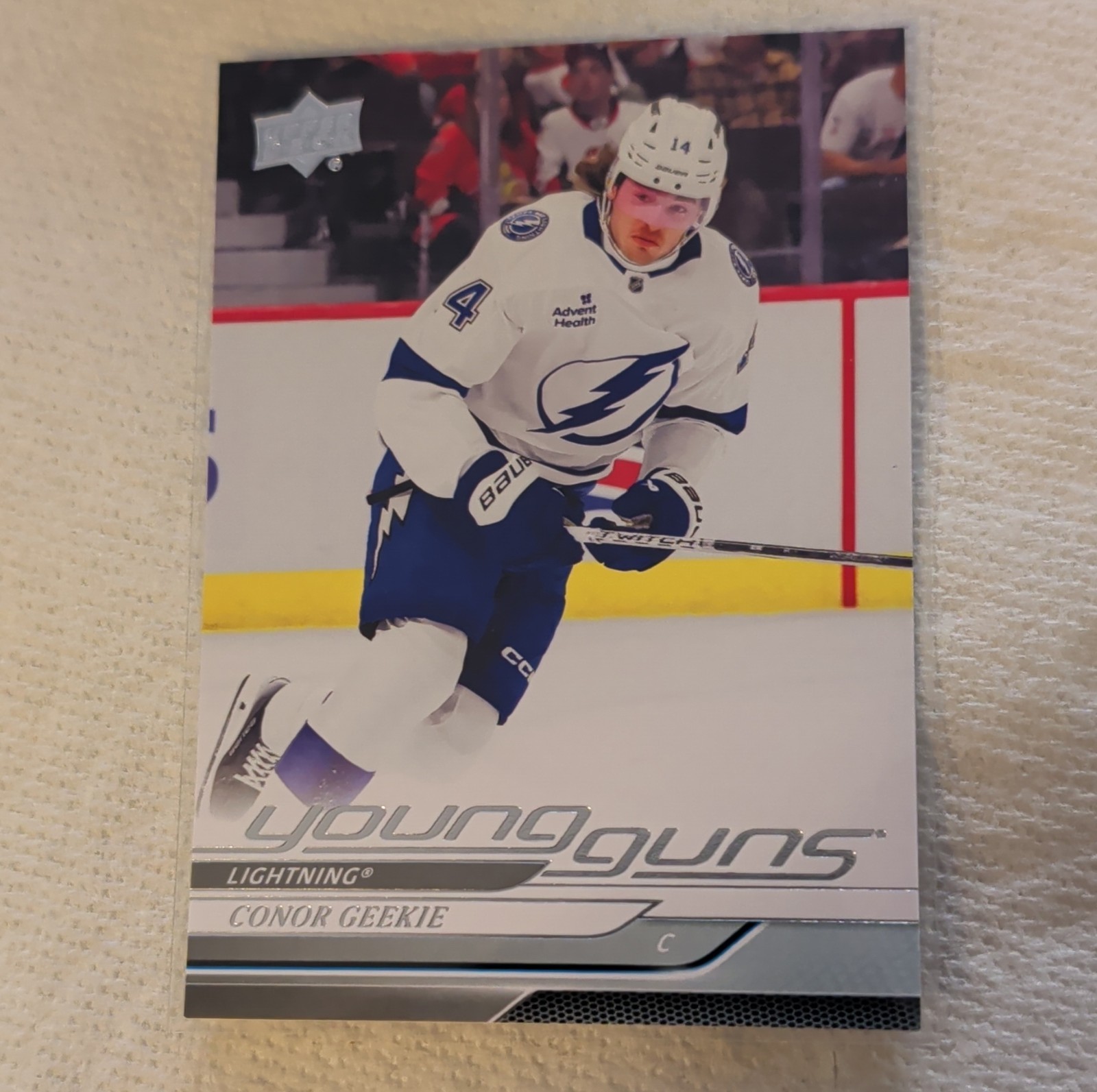 Upper Deck Young Guns Conor Geekie #478 Tampa Bay Lightning Rookie 2024-25