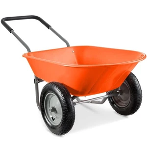 Lourds 2-Wheel Alouette polyvalente antirouille - Orange