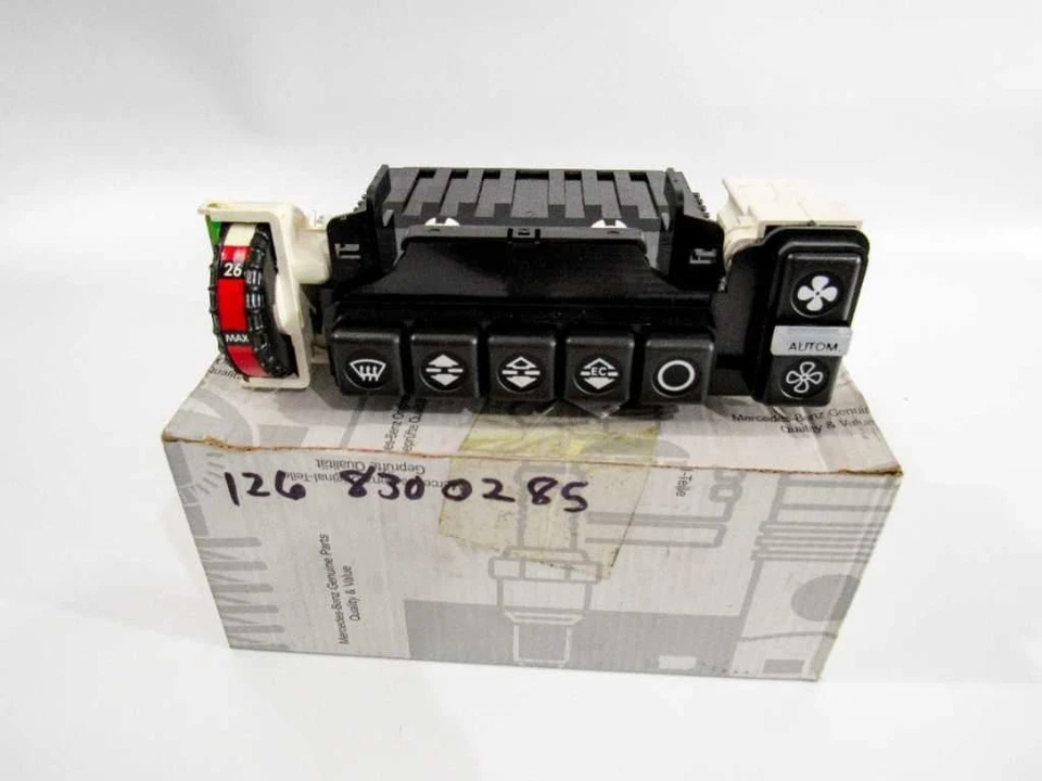 Unidad de control de clima climatización 81-85 Mercedes W126 Clase S 1268300285 NUEVO GENUINO Foto 2 de 4