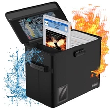 Graded Comic Book Storage for 30 Comics, Fireproof & Water-Resistant & Moisturep