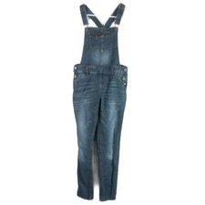 Cherokee Girls Denim Bib Overalls Large Blue Jean Casual Utility Kids Chore