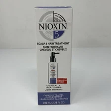 Nioxin System 5 Scalp & Hair Leave-In Treatment, Color Safe, 100ml (3.38 Fl Oz)