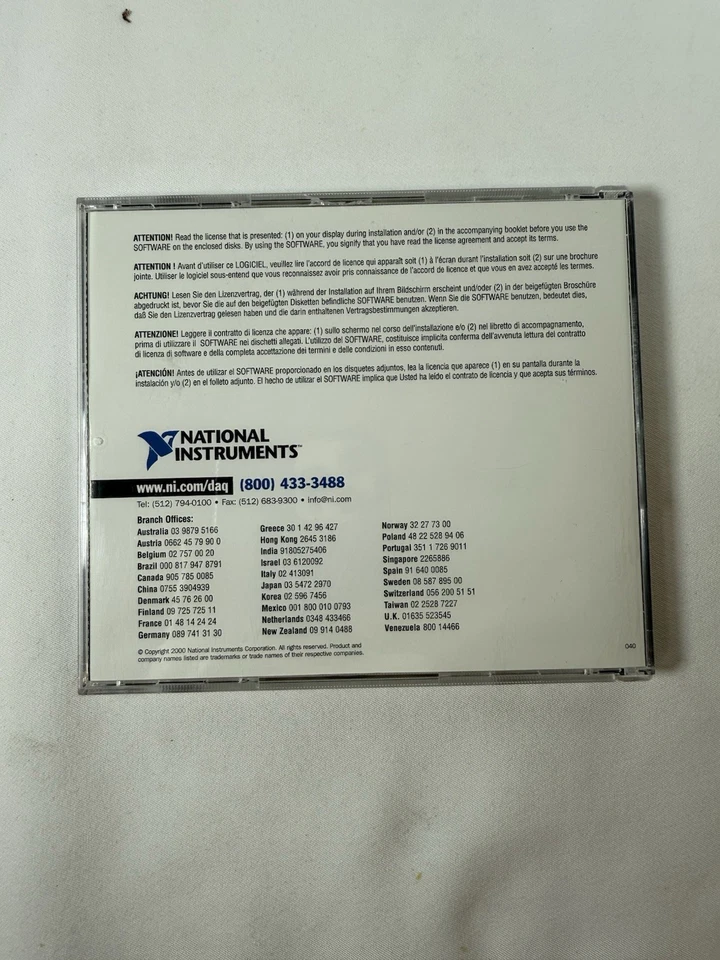 NI-DAQ Data Acquisition Driver Software 2-Disc Set - Windows 2000/NT/9x, Mac OS - Image 3 of 4