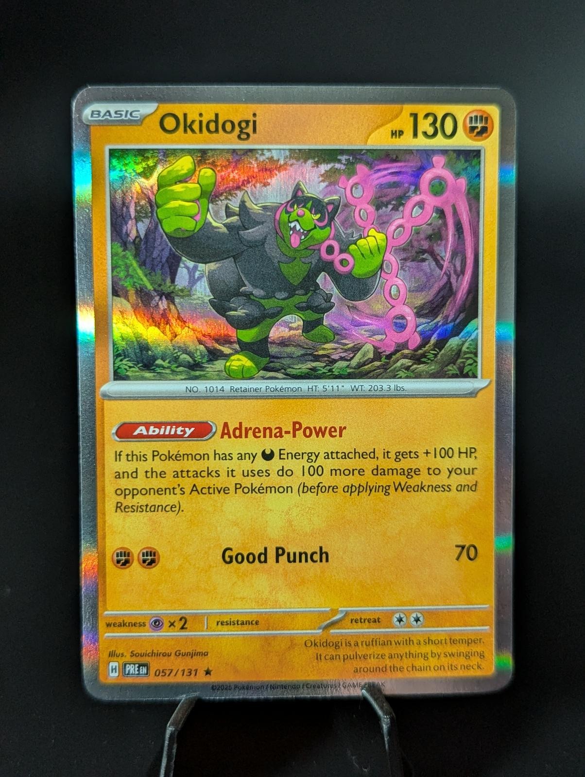 Okidogi 057/131 Holo Rare Prismatic Evolutions Pokemon Near Mint