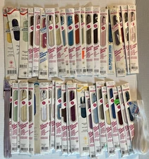Vintage Coats & Clark Zippers All Purpose Mixed Colors Sizes Made In USA 47 Lot