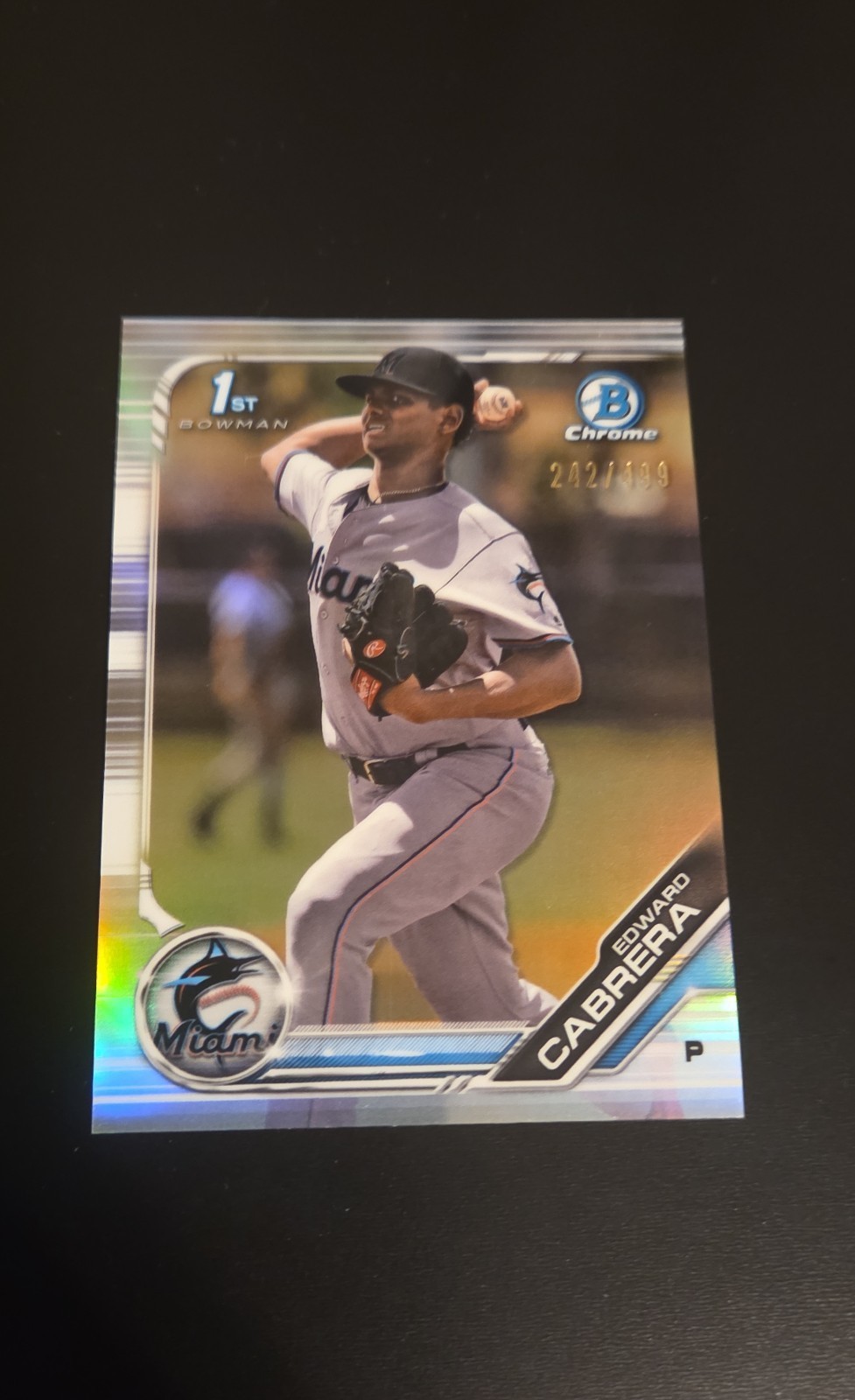 2019 Bowman - Chrome Prospects Edward Cabrera #BCP-114 Refractor /499 (RC)