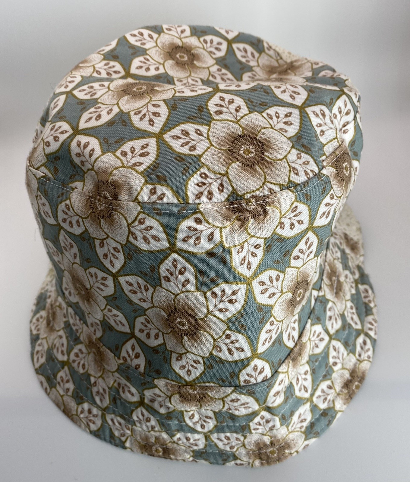 Fun Reversible Patchwork Cotton Fabric Bucket Hat… - image 7