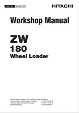 Hitachi ZW180 Wheel Loader Workshop Manual