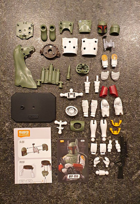 BLOKEES Star Wars Boba Fett Action-Figur Bausatz-Teile Set mit Blaster