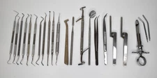TWENTY-TWO - Assorted Dental Instruments As Shown - Various Brands