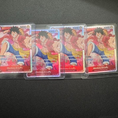 Playset of 4 Romance Dawn Monkey D. Luffy (024) SR OP01-024 Near Mint English