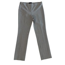 THEORY BLACK WHITE HOUNDSTOOTH PONTE STRETCH SKINNY TROUSER PANTS SIZE 00