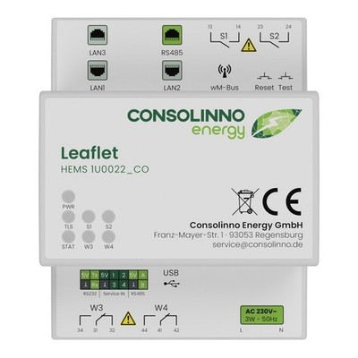 Consolinno Home Energy Management Solar HEMS 1U0022 PV Überschuss Steuerung