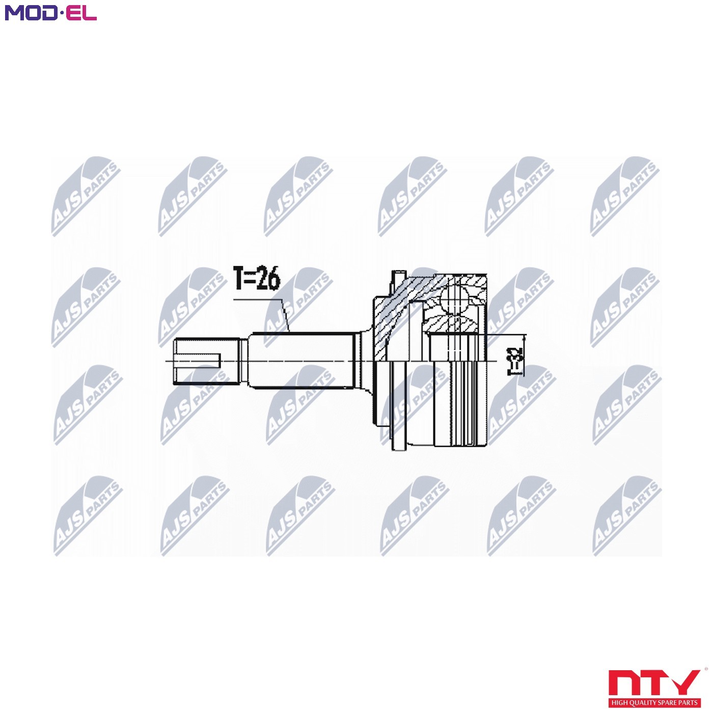 ✅Fits NTY NPZ-TY-105 OUTER CV JOINT ⭐UK Seller⭐ - Image 8