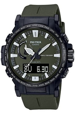 CASIO PRO TREK PRW-61Y-3JF Radio Solar Triple Sensor Green Watch Japan New