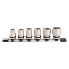 Impact Socket Set 6-Point with Socket Holder HNV406S 1/2" Inch Drive 6-Piece